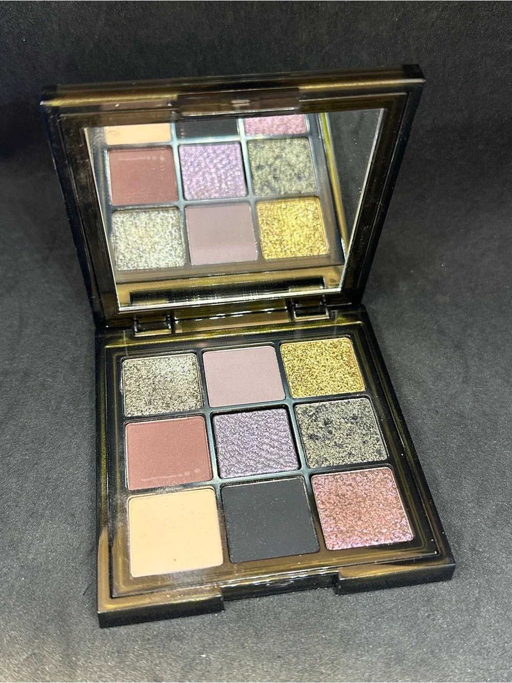 Huda Beauty Wild Jaguar, Khaki Haze, & Amethyst obsessions 9-pan palettes